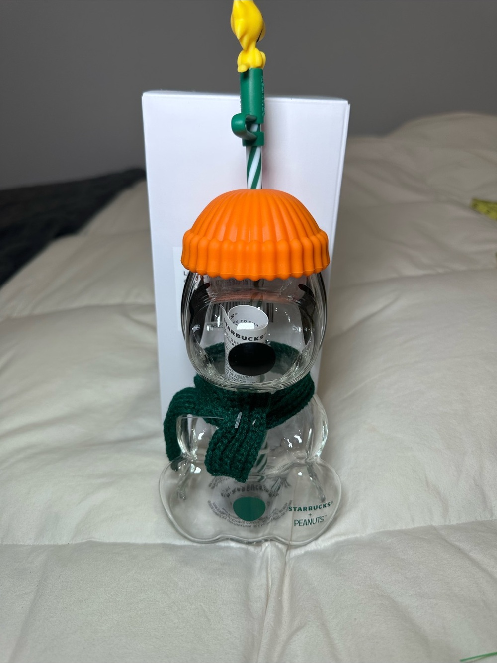 Starbucks x Peanuts glass cup Snoopy Straw - Picture 5 of 6